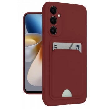 Newface Samsung Galaxy S24 Plus Kelvin Kartvizitli Silikon - Bordo