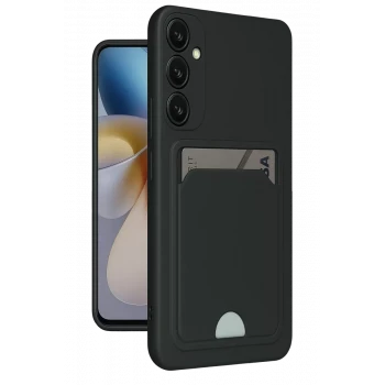 Newface Samsung Galaxy S24 Plus Kelvin Kartvizitli Silikon - Siyah