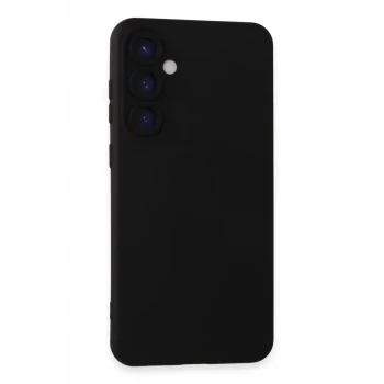 Newface Samsung Galaxy S24 Plus Kılıf Nano içi Kadife Silikon - Siyah