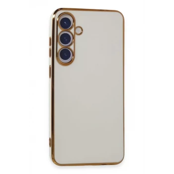 Newface Samsung Galaxy S24 Plus Kılıf Volet Silikon - Beyaz