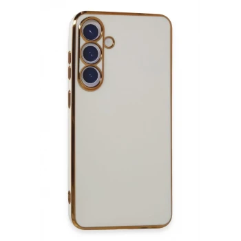 Newface Samsung Galaxy S24 Plus Kılıf Volet Silikon - Beyaz