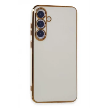 Newface Samsung Galaxy S24 Plus Kılıf Volet Silikon - Beyaz