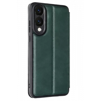 Newface Samsung Galaxy S25 Edge Flip Cover - Koyu Yeşil