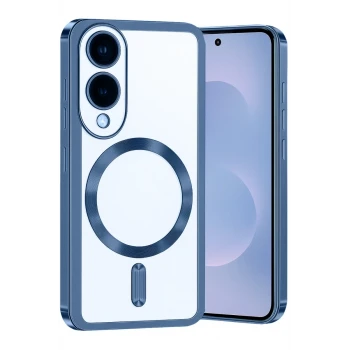 Newface Samsung Galaxy S25 Edge Kross Magneticsafe Kapak - Sierra Blue
