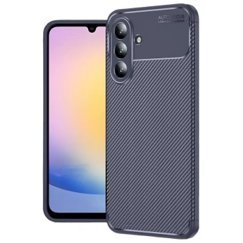 Newface Samsung Galaxy S25 FE Auto Focus Karbon Kapak - Lacivert