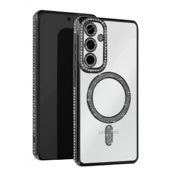 Newface Samsung Galaxy S25 FE Joke Simli Magneticsafe Kılıf - Siyah