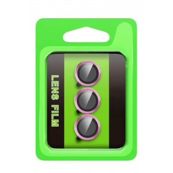 Newface Samsung Galaxy S25 FE Raze Metal Kamera Lens - Pembe