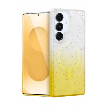 Newface Samsung Galaxy S25 Plus Pummel Shiny Magsafe Kapak - Gold