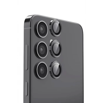 Newface Samsung Galaxy S25 Plus Raze Metal Kamera Lens - Siyah