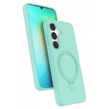Newface Samsung Galaxy S25 Regal Magsafe Standlı Kapak - Su Yeşili