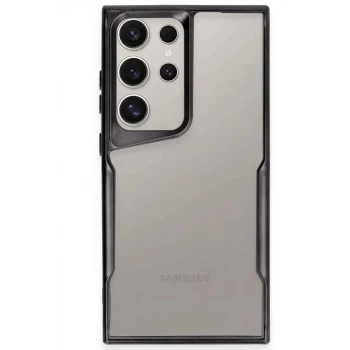 Newface Samsung Galaxy S25 Ultra Kılıf Boyi Silikon Kapak - Siyah