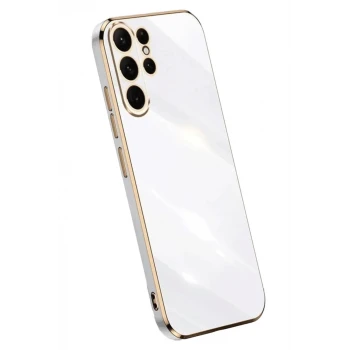 Newface Samsung Galaxy S25 Ultra Kılıf Volet Silikon - Beyaz