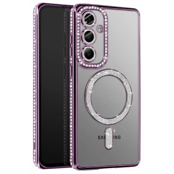Newface Samsung Galaxy S26 Joke Simli Magneticsafe Kılıf - Derin Mor