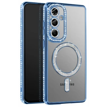 Newface Samsung Galaxy S26 Joke Simli Magneticsafe Kılıf - Mavi