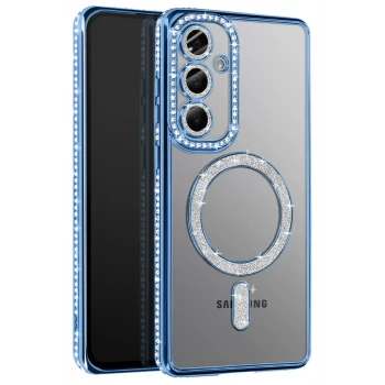 Newface Samsung Galaxy S26 Plus Joke Simli Magneticsafe Kılıf - Mavi