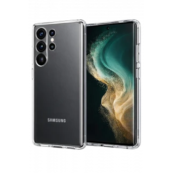 Newface Samsung Galaxy S26 Ultra Lüx Şeffaf Silikon - Şeffaf
