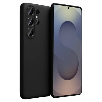 Newface Samsung Galaxy S26 Ultra Nano içi Kadife Silikon - Siyah