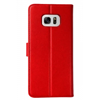 Newface Samsung Galaxy S7 Edge Trend S Plus Kapaklı Kılıf - Kırmızı