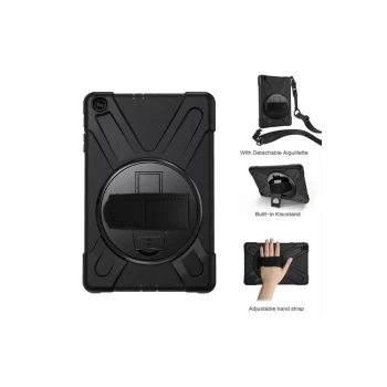 Newface Samsung Galaxy T510 Tab A 10.1 Kılıf Amazing Tablet Kapak - Siyah