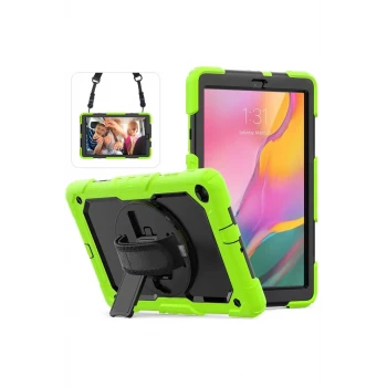Newface Samsung Galaxy T510 Tab A 10.1 Kılıf Pars Tablet Kapak - Yeşil