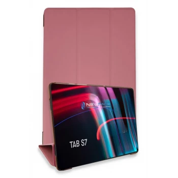 Newface Samsung Galaxy T870 Tab S7 11 Kılıf Tablet Smart Kılıf - Pembe