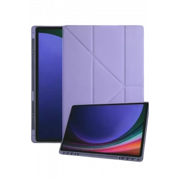 Newface Samsung Galaxy Tab A11 Kalemlikli Mars Tablet Kılıfı - Lila