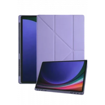Newface Samsung Galaxy Tab A11 Plus Kalemlikli Mars Tablet Kılıfı - Lila