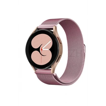 Newface Samsung Galaxy Watch 4 Metal Mıknatıslı Kordon - Rose