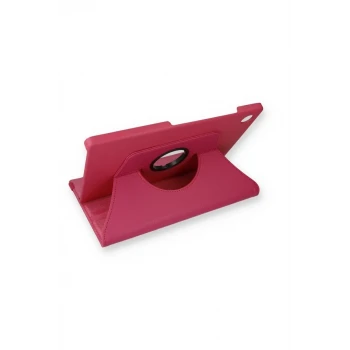 Newface Samsung Galaxy X200 Tab A8 10.5 Kılıf 360 Tablet Deri Kılıf - Pembe