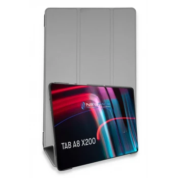 Newface Samsung Galaxy X200 Tab A8 10.5 Kılıf Tablet Smart Kılıf - Gri
