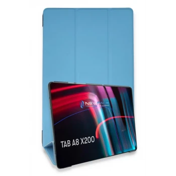 Newface Samsung Galaxy X200 Tab A8 10.5 Kılıf Tablet Smart Kılıf - Mavi