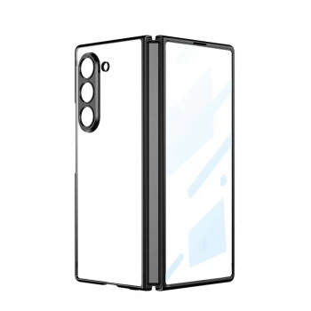 Newface Samsung Galaxy Z Fold 5 Kılıf Fold Element Kapak - Siyah