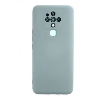 Newface Tecno Camon 16 Kılıf Nano içi Kadife Silikon - Buz Mavisi