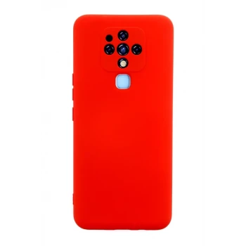 Newface Tecno Camon 16 Kılıf Nano içi Kadife Silikon - Kırmızı