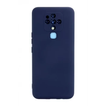 Newface Tecno Camon 16 Kılıf Nano içi Kadife Silikon - Lacivert