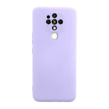 Newface Tecno Camon 16 Kılıf Nano içi Kadife Silikon - Lila