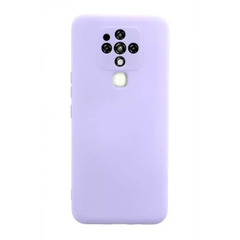 Newface Tecno Camon 16 Kılıf Nano içi Kadife Silikon - Lila
