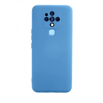 Newface Tecno Camon 16 Kılıf Nano içi Kadife Silikon - Mavi