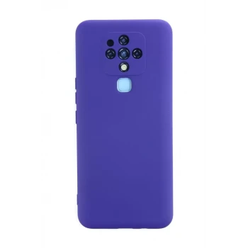 Newface Tecno Camon 16 Kılıf Nano içi Kadife Silikon - Mor