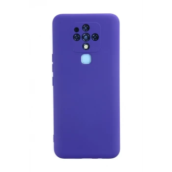 Newface Tecno Camon 16 Kılıf Nano içi Kadife Silikon - Mor