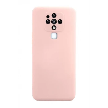 Newface Tecno Camon 16 Kılıf Nano içi Kadife Silikon - Pudra