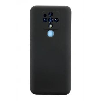 Newface Tecno Camon 16 Kılıf Nano içi Kadife Silikon - Siyah