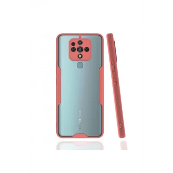 Newface Tecno Camon 16 Kılıf Platin Silikon - Pembe