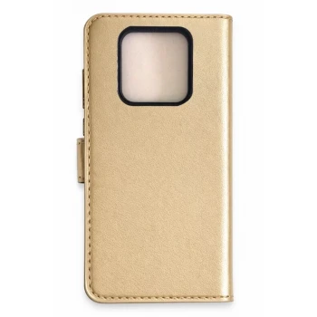 Newface Tecno Camon 16 Prime Trend S Plus Kapaklı Kılıf - Gold