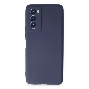 Newface Tecno Camon 18 Kılıf First Silikon - Lacivert