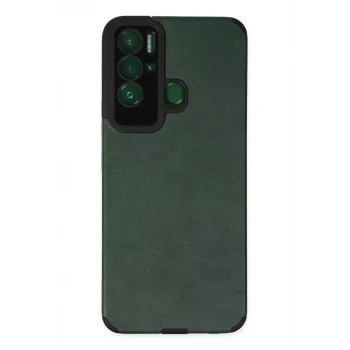 Newface Tecno Pova Neo Kılıf Loop Deri Silikon - Yeşil