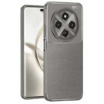 Newface Tecno Spark 30C Kılıf Auto Focus Karbon Kapak - Gri