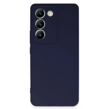 Newface Vivo V30 Lite 4G Kılıf First Silikon - Lacivert