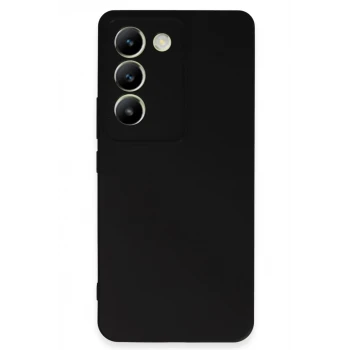 Newface Vivo V30 Lite 4G Kılıf First Silikon - Siyah