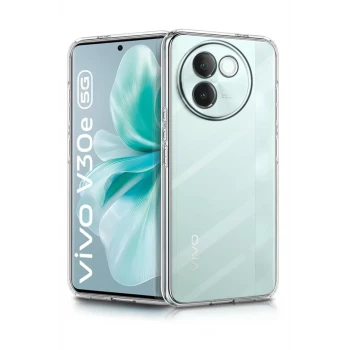 Newface Vivo V30e Kılıf Lüx Şeffaf Silikon